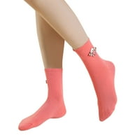 Ženske haljine čarape Lagana tanka casual colf Calf Solid Book Socks Cvjetni leptir čarape