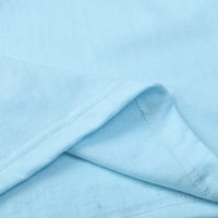 PXiakgy Bluze za žene Ženske ležerne košulje za tiskane majice O-izrez dugih rukava s labavim majicama