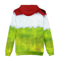 Djeca odrasla osoba Božić Grinch Hoodie 3D Print Graphic Dugi pulover dugih rukava Dukserica za Božić, Ležerne prilike