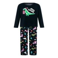 Hirigin Božićna porodica koja odgovara pidžami set Dinosaur otisnuta pidžama set za odrasle dječje dijete