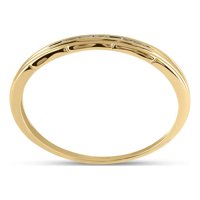 Jewels 10kt Žuto zlato Muški okrugli dijamantski vjenčani prsten za vjenčanje CTTW veličine 11.5