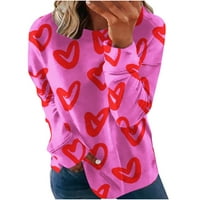 Žene plus veličine Clearnce Valentinovo Ženski džemper Lose Ležerne prilike za tisak Dugih rukava Košulja