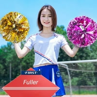 Metallic folija navijači poms, premium cheerleader pompoms komplet, navijački ručni cvjetovi za sportski