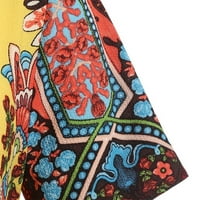 Ljetne haljine za žene bavi se klirensom plus veličine modne žene leptir tiskani s kratkim rukavima