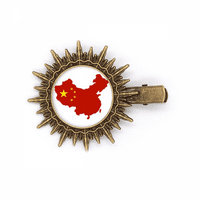 Kina Karta Nacionalna zastava za šešir za šešire za sunčanje Retro metalni kopči PIN