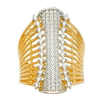 Jewels 14k žuta zlatna modna godišnjica kubična cirkonija cz Veličina prstena 8