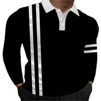 Voguele muns tops rever izrez bluza s dugim rukavima polo majica sportski pulover atletska majica stil z 2xl
