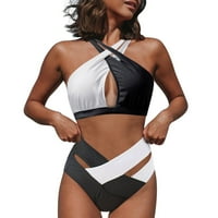 CatAlem Girls Board Hotcsi Veličina Top bikini odijela Dno patchwork struk dva kupaća kupaći kostimi