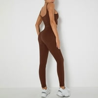 Cuoff Ženske modne ležerne utečene hlače bez rukava kratke hlače STORSS SOLD Color joga set
