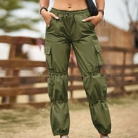 Gacuw Teretne hlače Ženske vrećaste široke nogu hlače Redovna fit dugačke hlače sa dnevnim boravcima