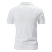 Umitay polo majice za muškarce muške casual pune boje tiskane labave majice kratkih rukava po lo majicom
