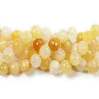 Okrugle perle od žutog jade-a originalno praćenje prirodnih nakita dragog kamenja