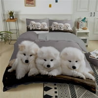 3D posteljina za pse Slatka francuski buldog štenad pokroviteljski setovi crtani krevet pokrivač ljubimca