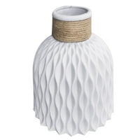 Wirlsweal Nordic Style Plastic Fau Keramika Striped Vase Decrectop Decor za dom