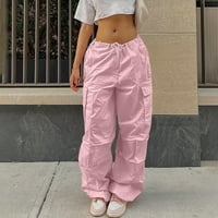 Yubatuo pantalone za žene Ulični ulica ulica čvrstih boja Hip Hop Jogging Hlačevežene casual široke