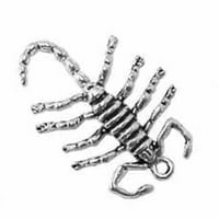 Sterling Silver 16 BO lančani 3D ogrlica s škorpion