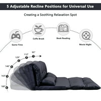 JS lijeni Sofe podesivi sklopivi kauč na razvlačenje sa dva jastuka sa dva jastuka