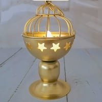 CLEANCE KKCXFJ Držač svijeća za trpezarijski stol ukrasni metalni držači za svijeće zvijezda