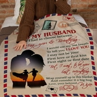 PorodicaLoveshop LLC mojoj mužu vole klima uređaj pokrivač, poklon na daljinu od supruge za muža, poklon