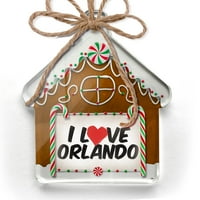 Ornament tiskan jednostrano volim Orlando Božić Neonblond
