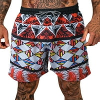 Uorcsa lično print modni sport na otvorenom za odmor ljetna plaža udobna prozračna muška kratke hlače crvena