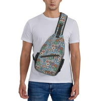 Cvjetni dizajn ruksak ruksak prsa za kosa Crossbody ramena torba za planinarenje Putovanja ženskih muškaraca