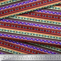 Soimoi pamučna kambrička tkanina Aztec Geometrijska štampana tkanina sa dvorištem široko
