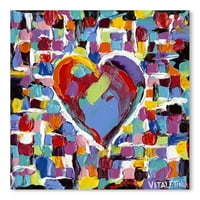 AmericanFlat mozaic Heart II od Carolee Vitatatti by World Art Group Poster Art Print