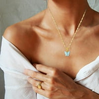 Pribor Privjesak ogrlica nakit akril Jednostavno privjesak Chavicle lanci Valentines Dan Ogrlice ženske