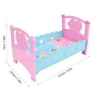 TEBRU Dječje igračke, mini lijepa simulacijski kreveti za simulaciju nameštaj za djecu za bebe igranje igračke za kuću, krevetići za lutke