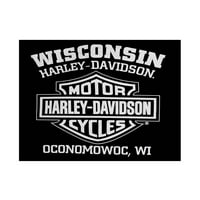 Harley-Davidson Muška Willie G lobanja Cisterna za mišiće, Crna majica, Harley Davidson