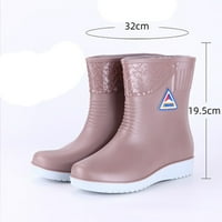 Kišne cipele Ženske stanovi Neklizne okrugle cipele za nožne cipele Vodootporne Galoshes Rain Boots