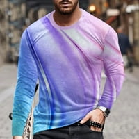 Jesenske košulje za muškarce, Ležerne prilike Ležerne prilike pulover u okruglom vratu 3D ispisana majica