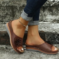 Zpanxa papuče za žene Ljeto Žene klinaste cipele od ubojice sandale Rimljene casual papuče Flip flops