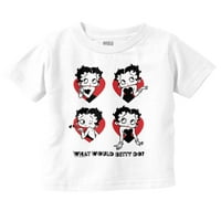 Betty Boop Šta bi ona ušla u mlade majicu TEE Girls Infent Toddler Brisco Brends 4T