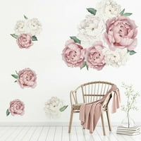 Individualni božurski ružin cvijet zidne umjetničke naljepnice za djecu Dječja soba naljepnica