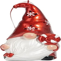 GNOME statua bezličnog patuljaka stara man figurinska prozirna smola dizajna ukrašana skulptura za božić zahvalnosti Halloween kućna trpezarijska stola ukras sa svjetlom