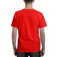 Dobra kvaliteta Muška flisa Fleece Logo Duhovinski duksevi za muškarce Osnovna majica kratkih rukava crvena 5x-velika
