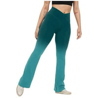 Ženske visoko struk joga hlače Sportske pantalone Modne žene Štampane joga hlače Sport visoke vučne