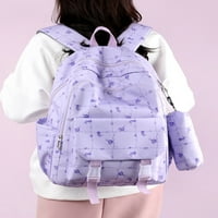 Zodanni Girls ruksak gornji ručak Daypack Multi džepovi crtani torbica Veliki kapacitet Dječji lagani