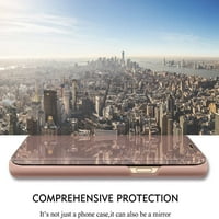 Kompatibilan sa Samsung Galaxy S Case Flip kožnom poklopcem Obriši S-Vidi Ogledalo Otporno na udarce