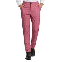 muške poslovne pantalone za odijelo, gumb Solid boja plaira veliku veličinu osvježavajuće udobne casual