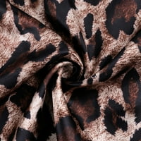 Ayolanni Cisterne za kavu za žene Ženska modna leoparda Print bez rukava Casus Casual Casual tenk bluza