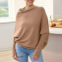 Sksloeg van džemper za rame Žene jeseni džempere Ležerne prilike dugih batwing-a Lose Out off rame pletene