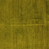 Ahgly Company Machine Persible Pravokutnik Sažetak žuti modernim prostirkama, 2 '3'