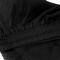 WEFUESD Hlače za žene Ženska čipka Plus Veličina konopske kratke kratke hlače Yoga Sport hlače Tamače