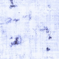 Ahgly Company u zatvorenom pravokutniku Sažetak plave moderne prostirke, 7 '10'