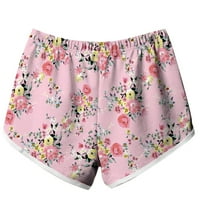 Mikilon Ženske ljetne ležerne kratke hlače na plaži Ženske kratke hlače plus veličina ružičasta xxl