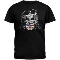 Abraham Lincoln bubnjar crna majica