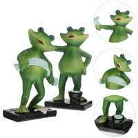 Žabe smole ukrasi tuš žabe figurice stolovi za žabe ukras